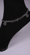 (Pair) Gulika Silver Oxidised Anklet