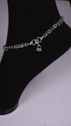 (Pair) Saanjh Silver Oxidised Anklet