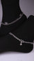 (Pair) Rajsi Silver Oxidised Anklet
