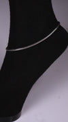 (Pair) Arka Oxidised Silver Anklet