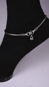 (Pair) Arka Oxidised Silver Anklet