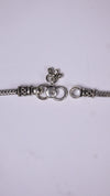 (Pair) Arka Oxidised Silver Anklet