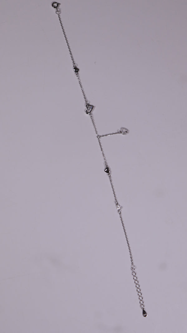 (Single) Sweetheart Drop Anklet