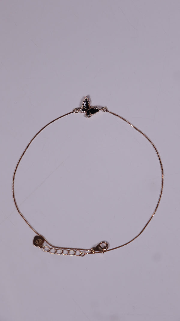 (Pair) Moonwing Silver Anklet