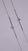 (Pair) Forever Bloom Anklets - Silver