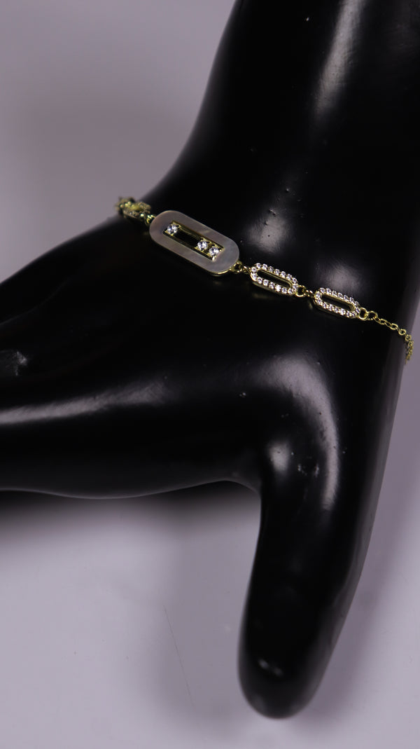Moonstone Link Bracelet