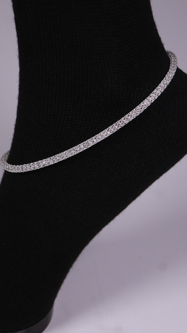 (Pair) Sparkling Moon Anklet