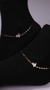 (Pair) Forever Bloom Anklets - Rose gold