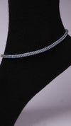 (Pair) Deep Ocean Blue Anklets