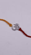 Divine Om Silver Rakhi