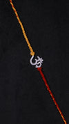 Divine Om Silver Rakhi
