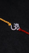 Divine Om Silver Rakhi