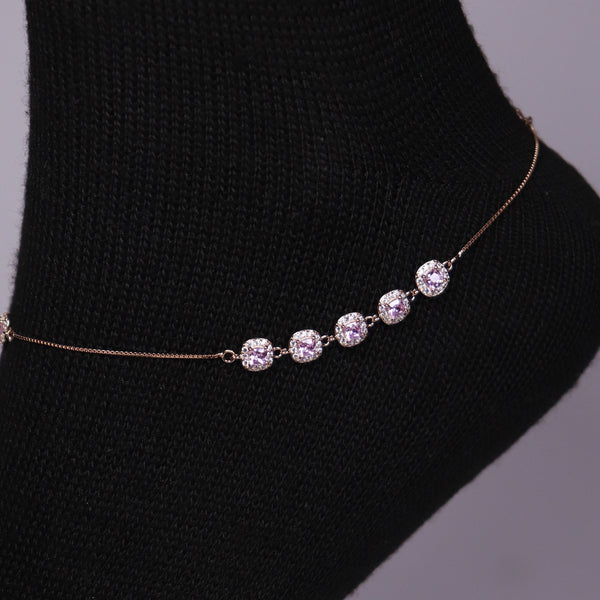 (Pair) Rosy Glow Anklets